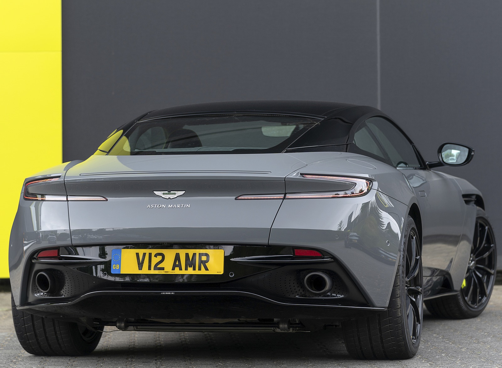 2019 Aston Martin DB11 AMR (Color: China Grey) Rear Wallpapers #41 of 76