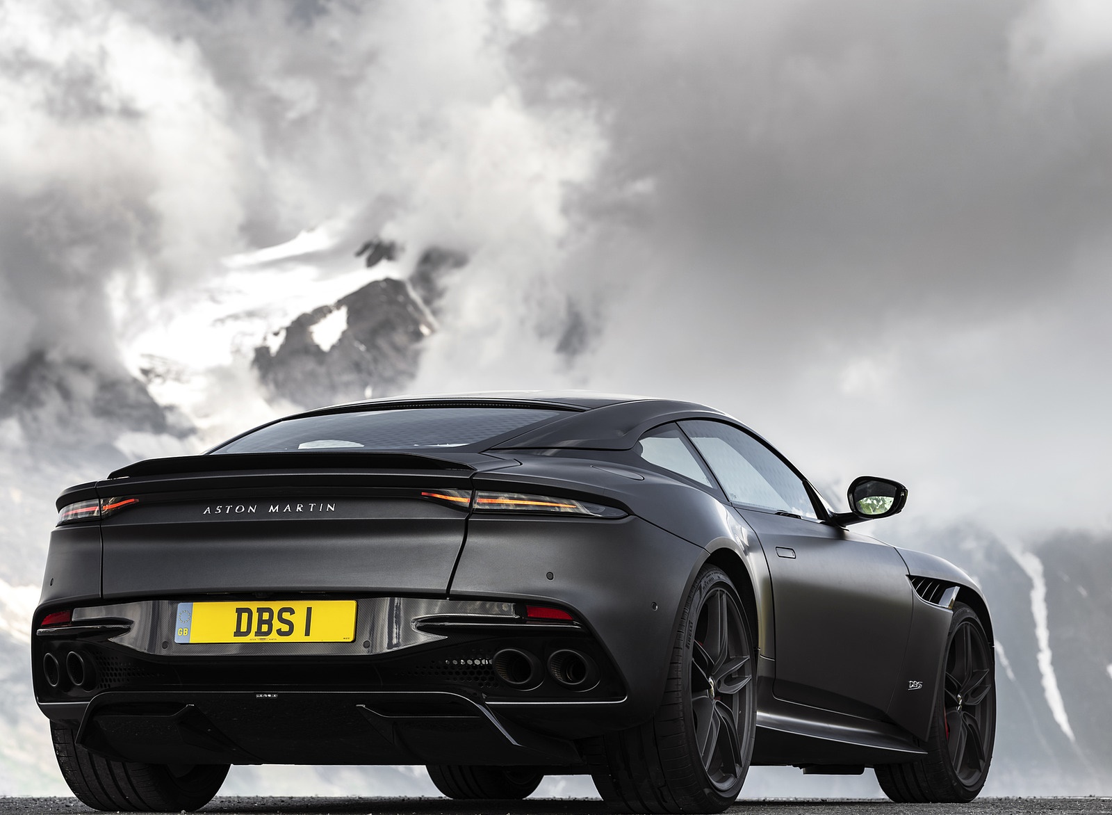 2019 Aston Martin DBS Superleggera (Color: Satin Xenon Grey) Rear Wallpapers #77 of 114