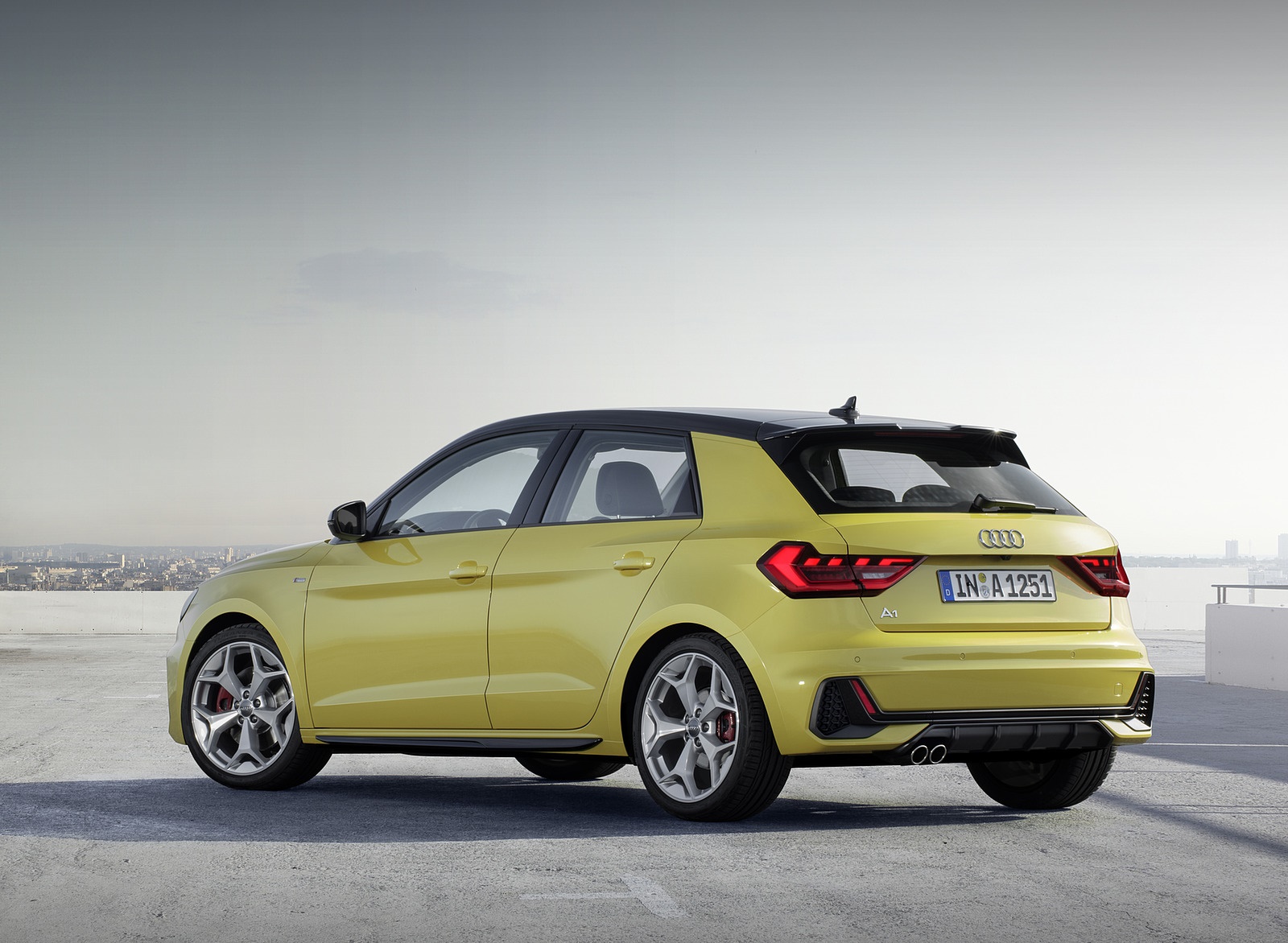 2019 Audi A1 Sportback (Color: Python Yellow) Rear Three-Quarter Wallpapers #23 of 31