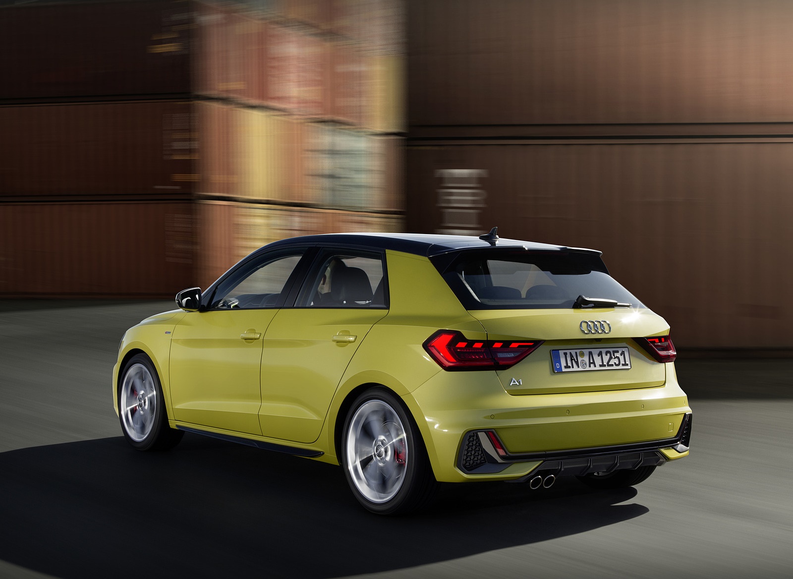 2019 Audi A1 Sportback (Color: Python Yellow) Rear Three-Quarter Wallpapers #22 of 31