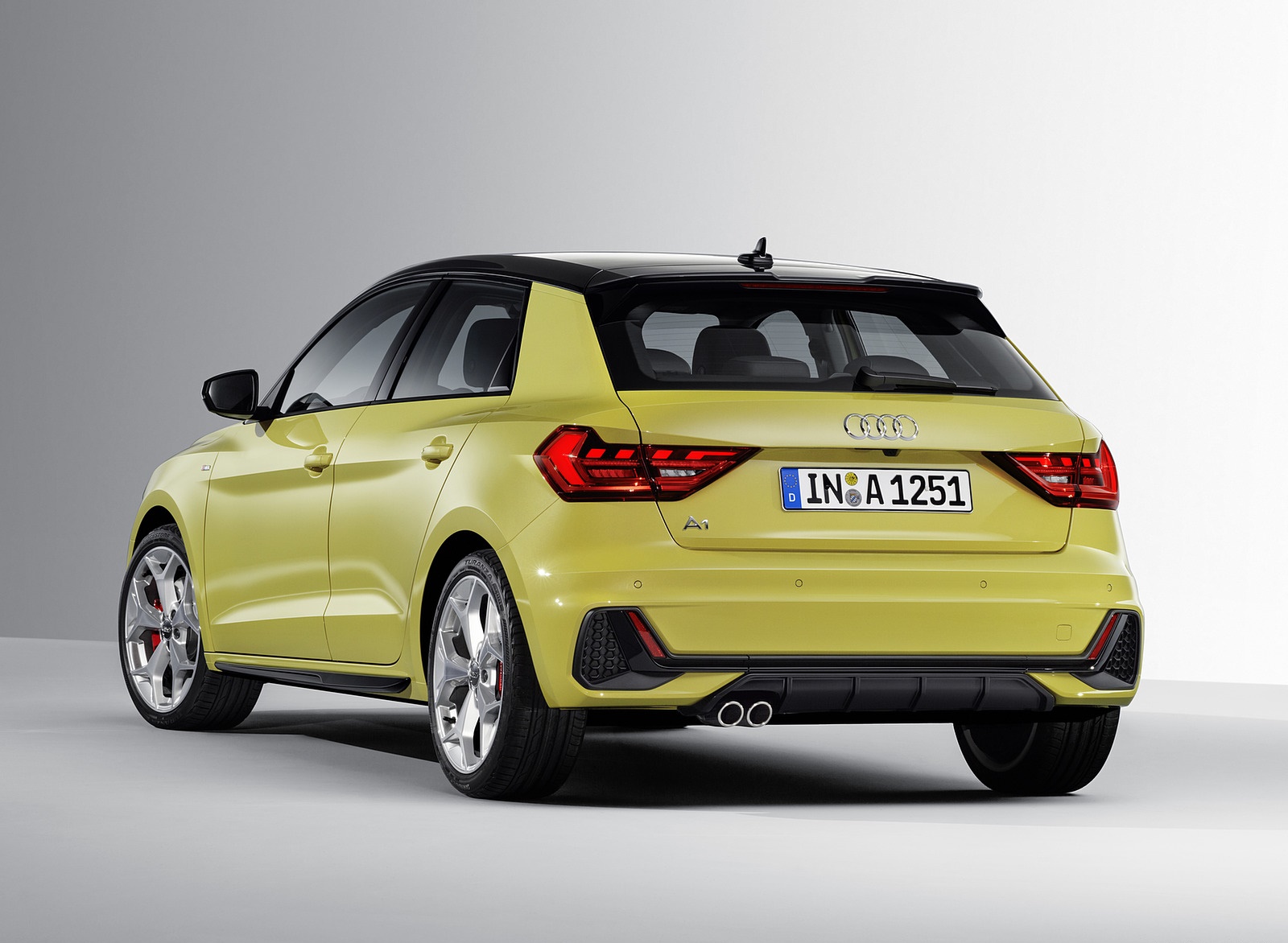 2019 Audi A1 Sportback (Color: Python Yellow) Rear Three-Quarter Wallpapers #21 of 31