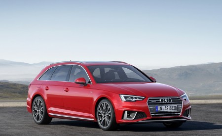 2019 Audi A4 Avant (Color: Misano Red) Front Three-Quarter Wallpapers 450x275 (16)