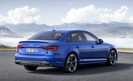 2019 Audi A4 (Color: Ascari Blue) Rear Three-Quarter Wallpapers 450x275 (32)