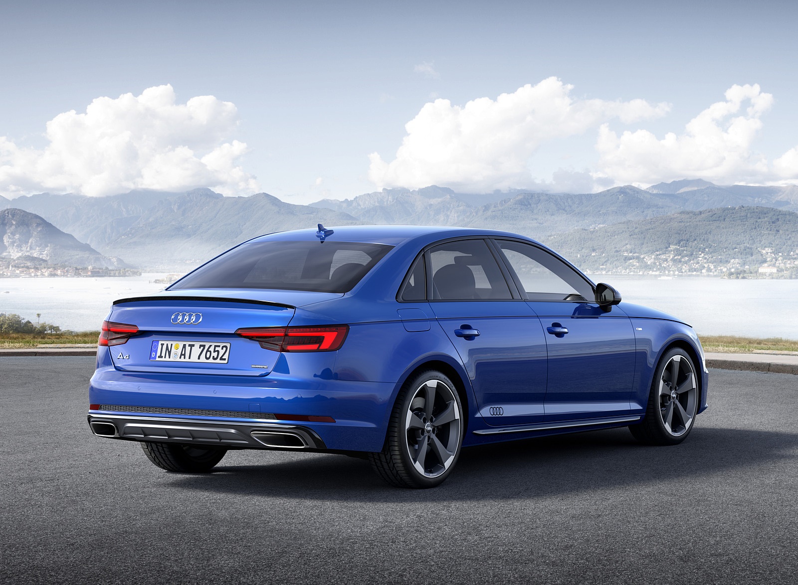 2019 Audi A4 (Color: Ascari Blue) Rear Three-Quarter Wallpapers #32 of 35