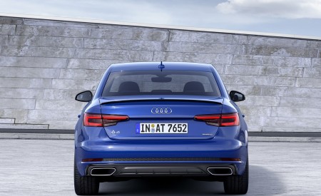 2019 Audi A4 (Color: Ascari Blue) Rear Wallpapers 450x275 (28)