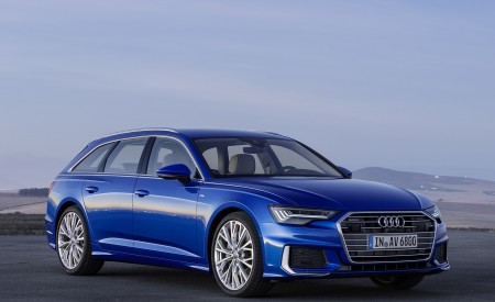 2019 Audi A6 Avant (Color: Sepang Blue) Front Three-Quarter Wallpapers 450x275 (9)