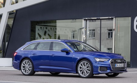 2019 Audi A6 Avant (Color: Sepang Blue) Front Three-Quarter Wallpapers 450x275 (35)