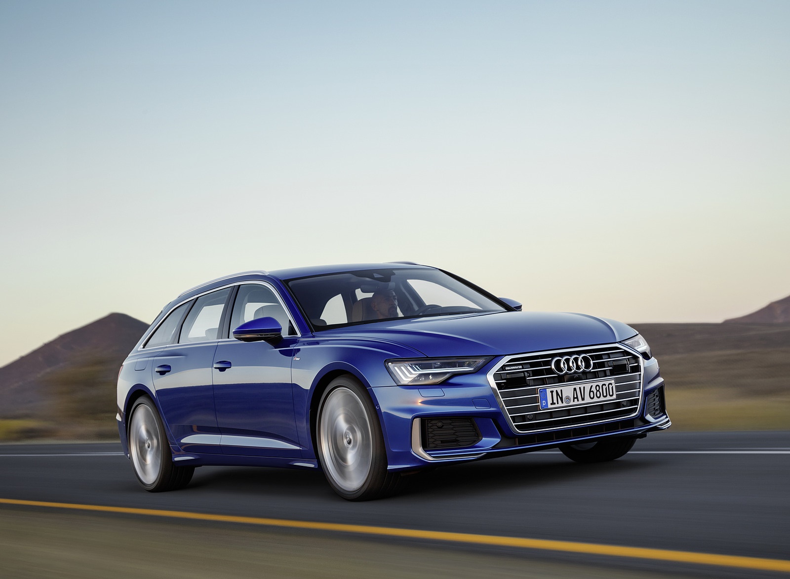 2019 Audi A6 Avant (Color: Sepang Blue) Front Three-Quarter Wallpapers (1). Download Wallpaper