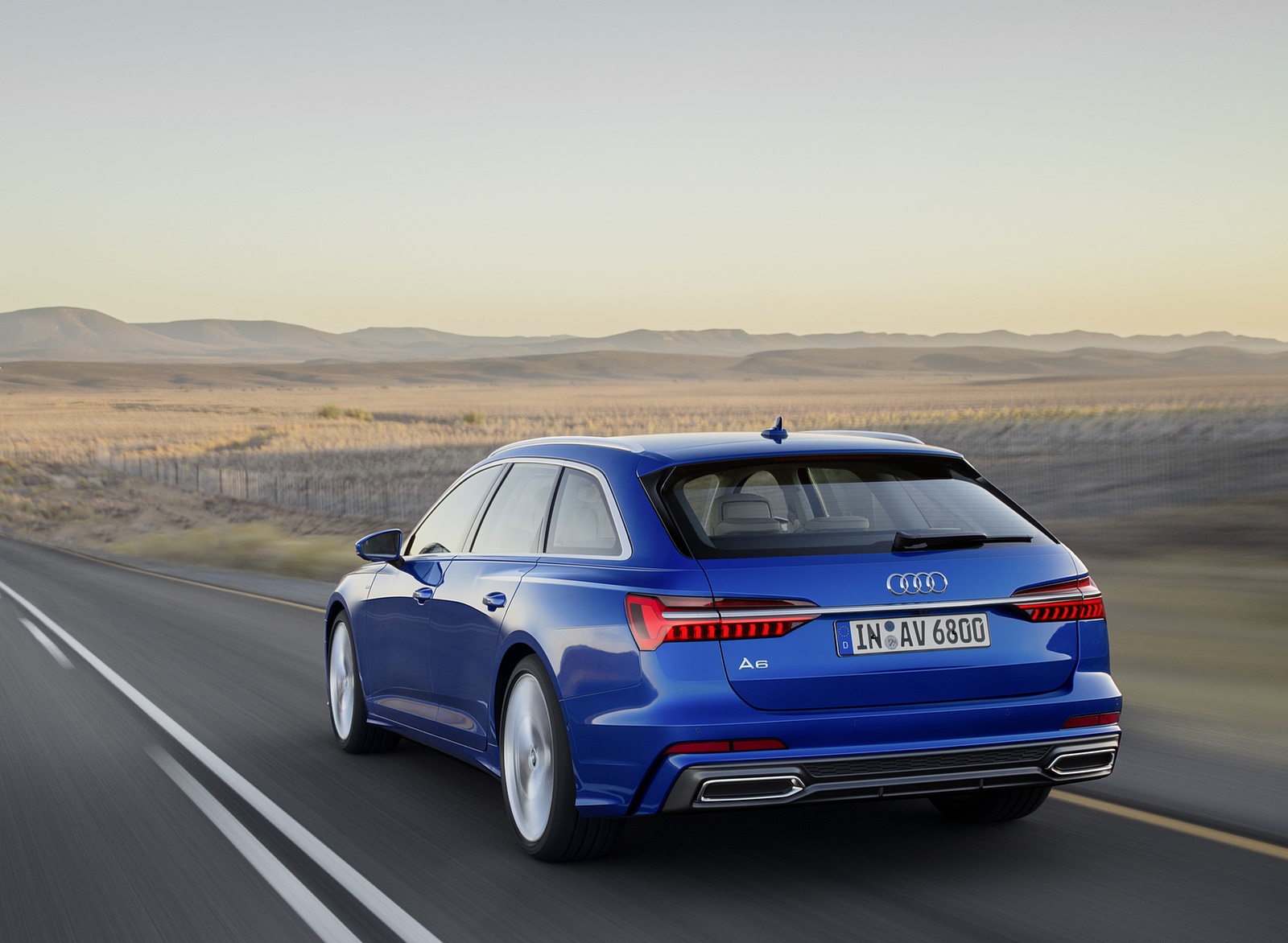 2019 Audi A6 Avant (Color: Sepang Blue) Rear Three-Quarter Wallpapers (3)