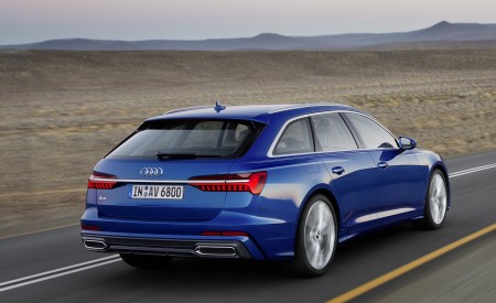 2019 Audi A6 Avant (Color: Sepang Blue) Rear Three-Quarter Wallpapers 450x275 (4)