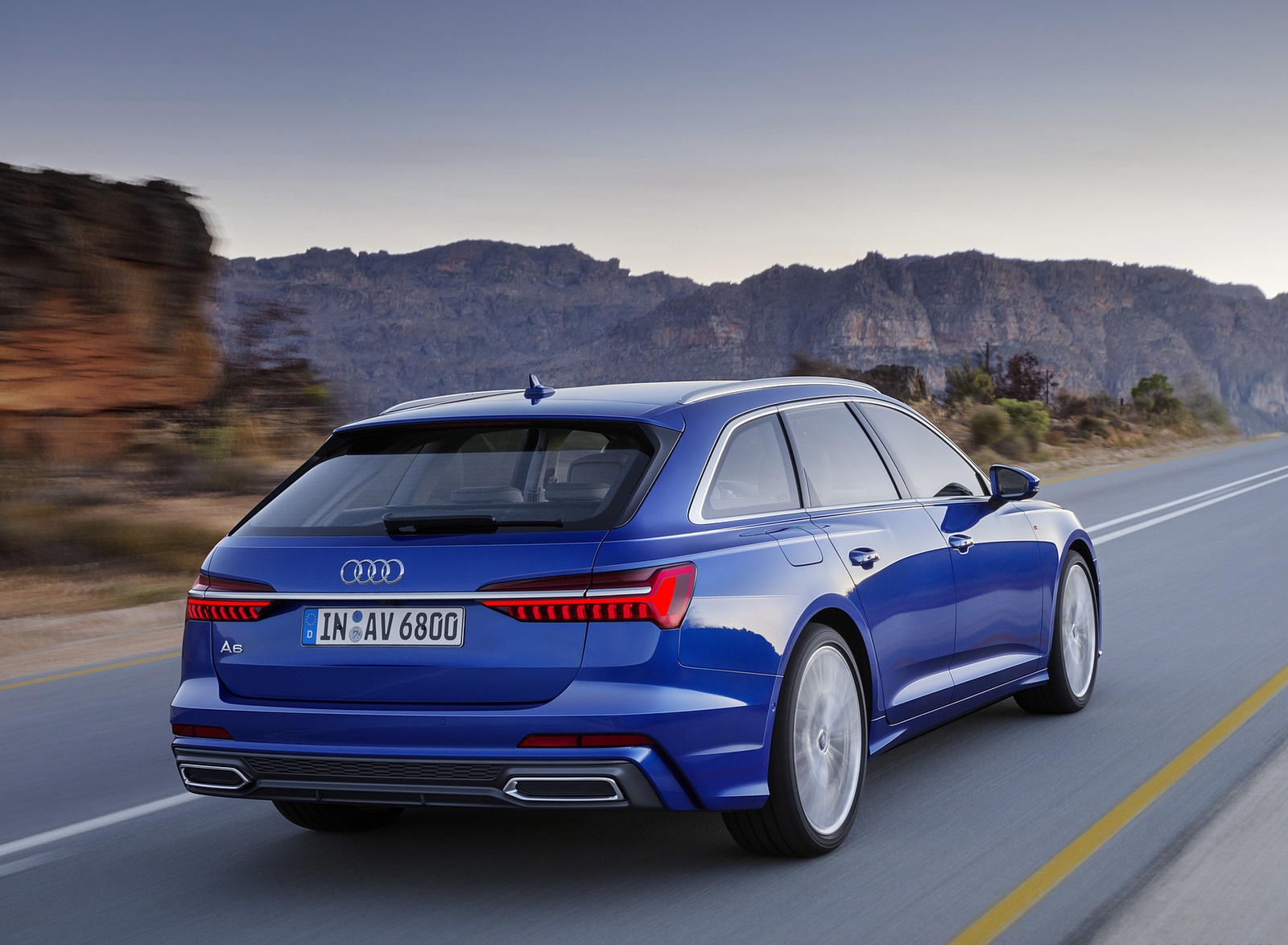 2019 Audi A6 Avant (Color: Sepang Blue) Rear Three-Quarter Wallpapers #5 of 86