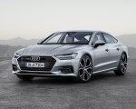 2019 Audi A7 Sportback (Color: Florett Silver) Front Three-Quarter Wallpapers 150x120