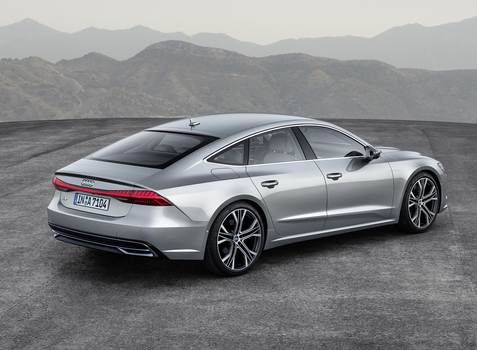 2019 Audi A7 Sportback (Color: Florett Silver) Rear Three-Quarter Wallpapers (8)