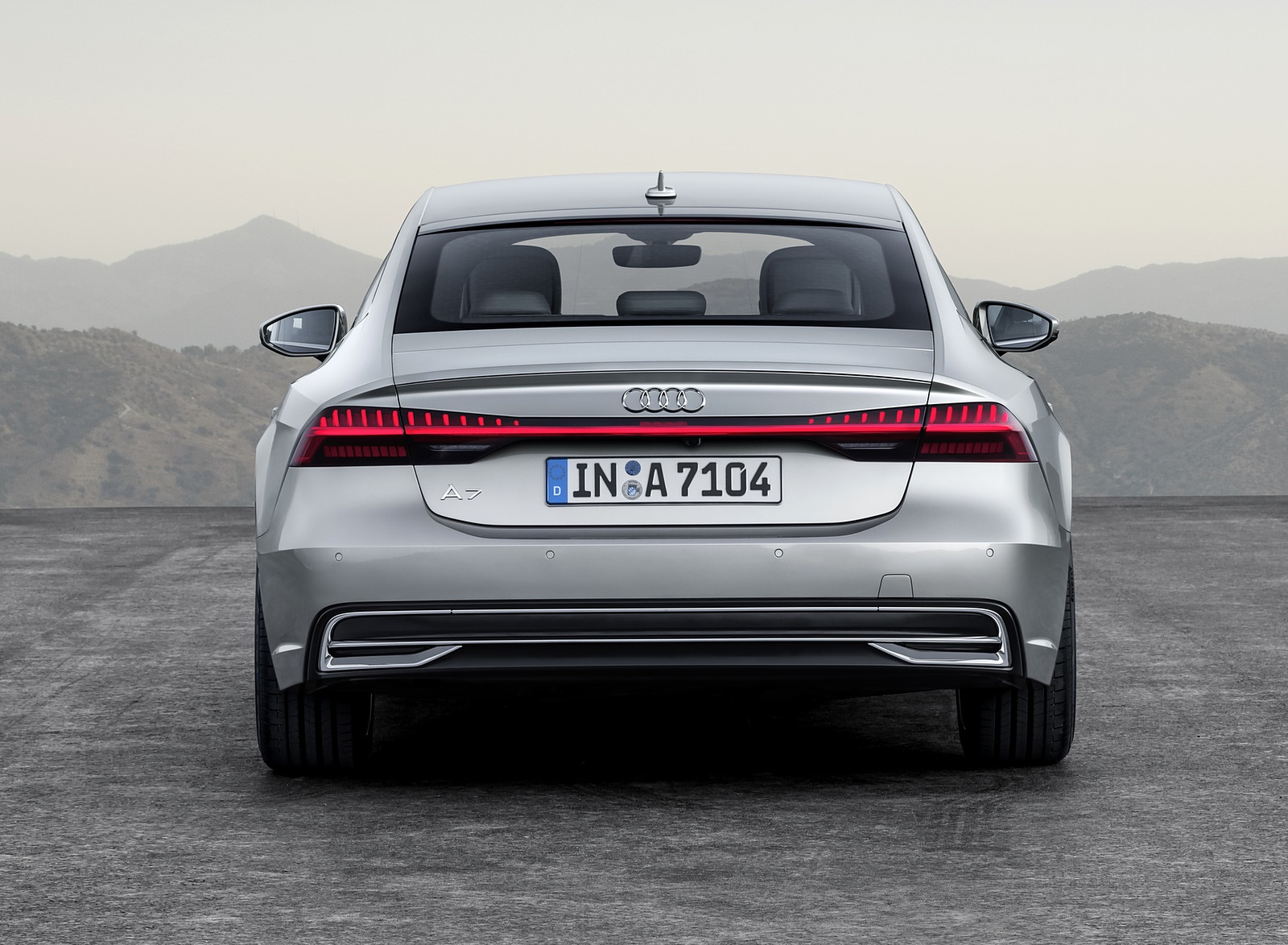 2019 Audi A7 Sportback (Color: Florett Silver) Rear Wallpapers #10 of 83