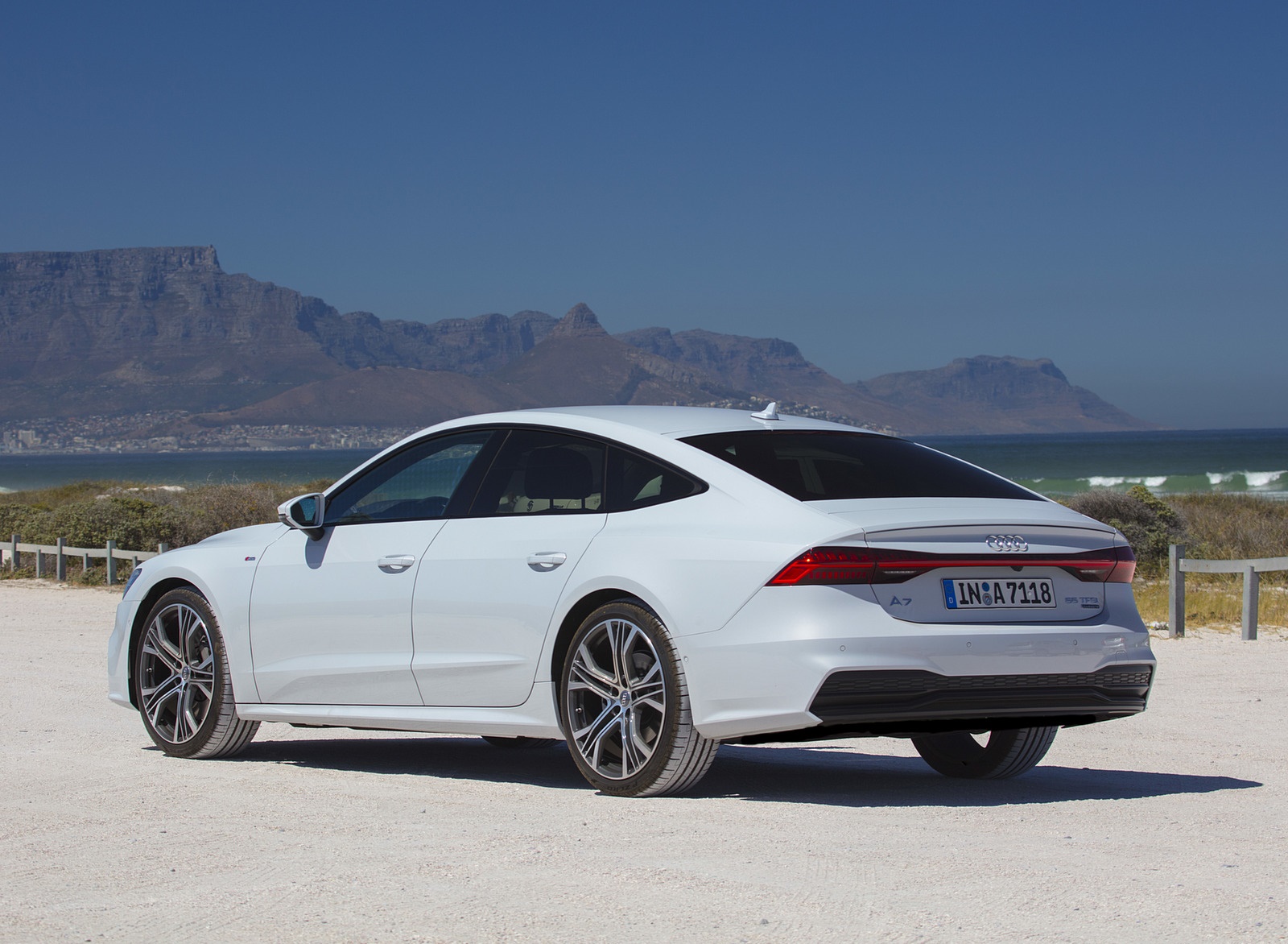 2019 Audi A7 Sportback (Color: Suzuka Grey) Rear Three-Quarter Wallpapers #65 of 83