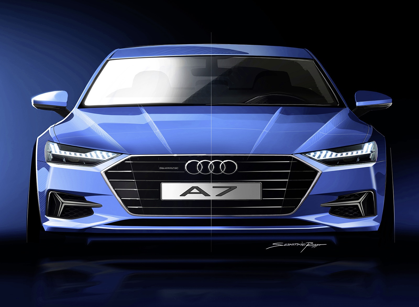 2019 Audi A7 Sportback Design Sketch Wallpapers #34 of 83