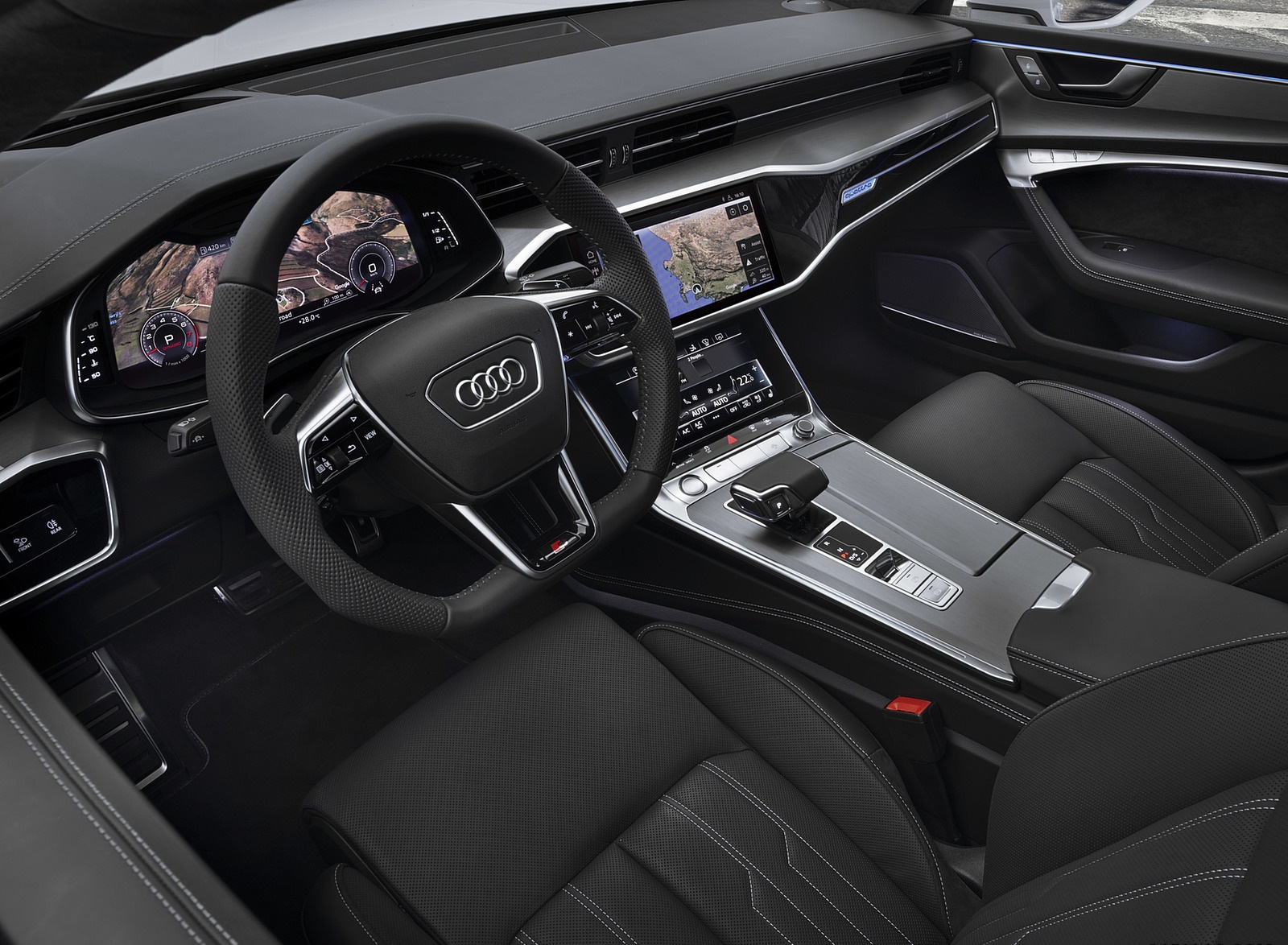 2019 Audi A7 Sportback Interior Steering Wheel Wallpapers #79 of 83