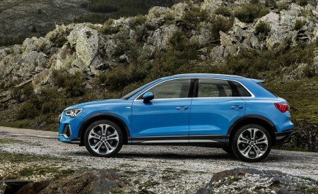 2019 Audi Q3 (Color: Turbo Blue) Side Wallpapers 450x275 (19)