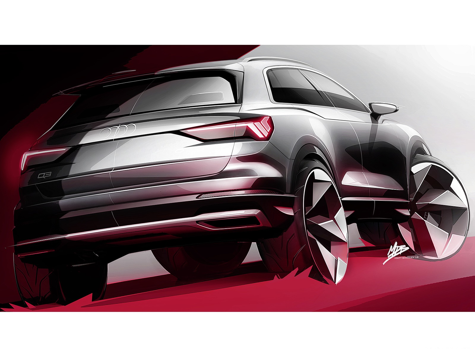 2019 Audi Q3 Design Sketch Wallpapers #35 of 40