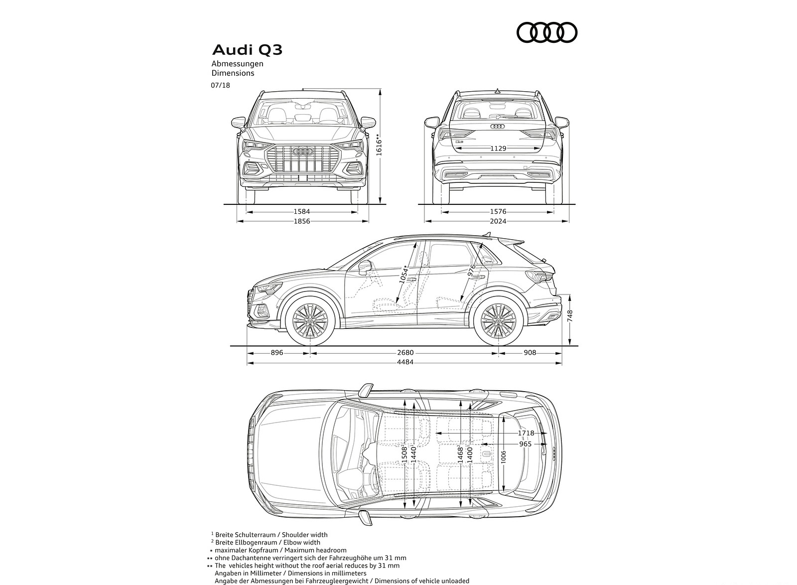 2019 Audi Q3 Dimensions Wallpapers #29 of 40