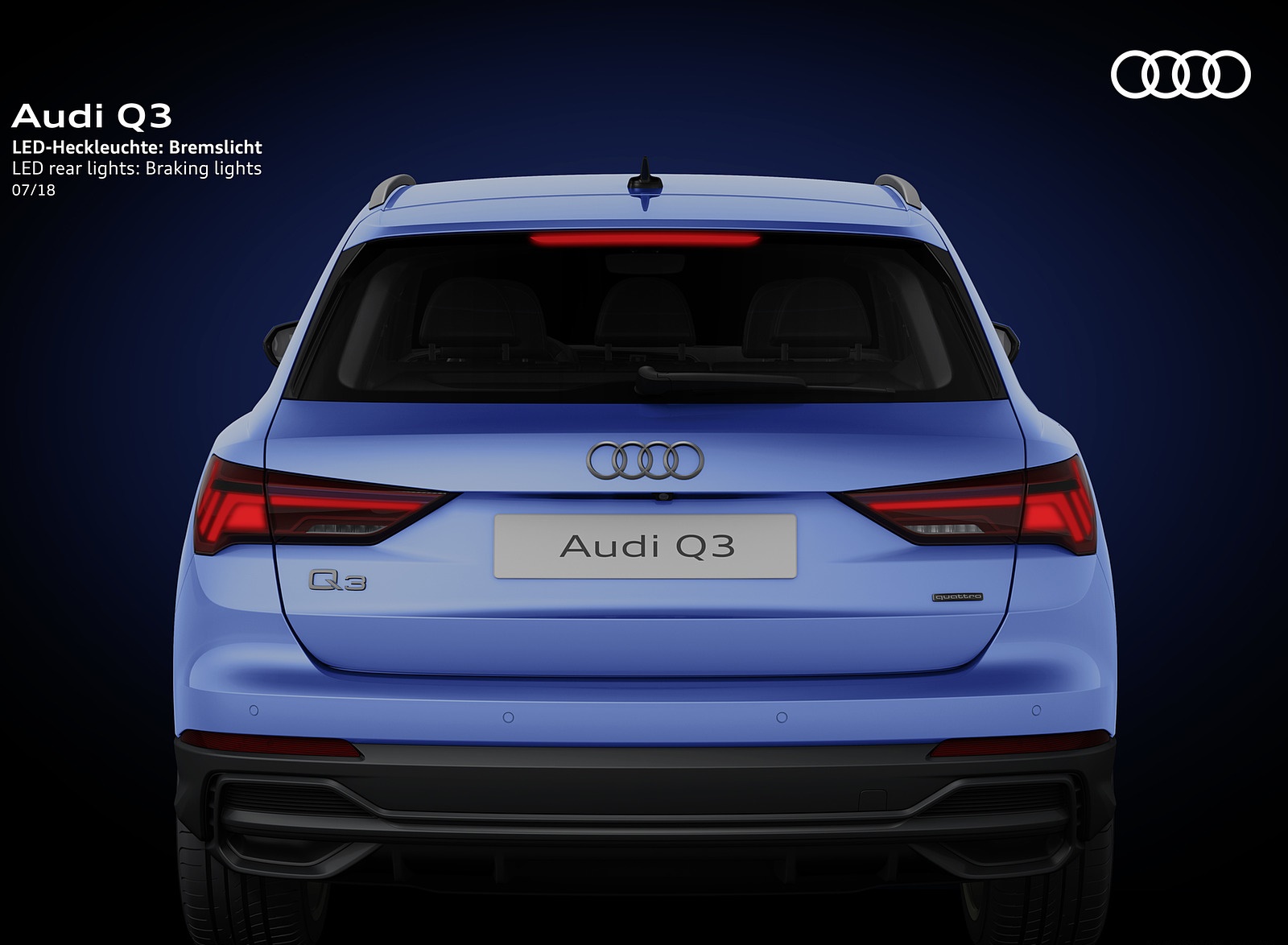 2019 Audi Q3 LED rear lights Bracking lights Wallpapers #24 of 40