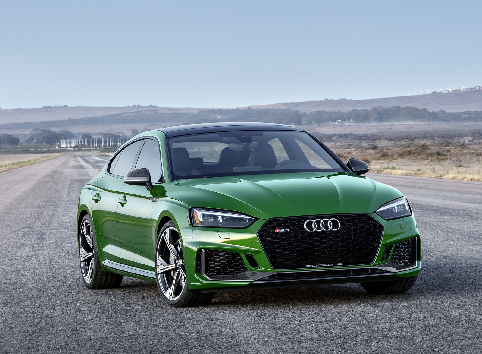 2019 Audi RS5 Sportback (Color: Sonoma Green Metallic) Front Three-Quarter Wallpapers #72 of 84