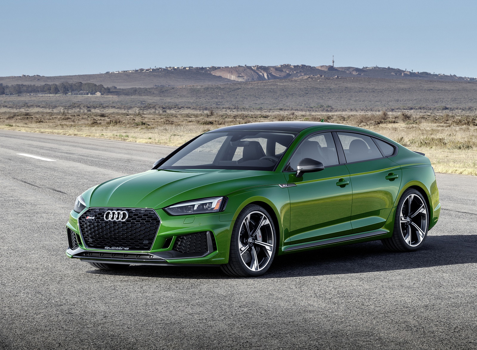 2019 Audi RS5 Sportback (Color: Sonoma Green Metallic) Front Three-Quarter Wallpapers #78 of 84