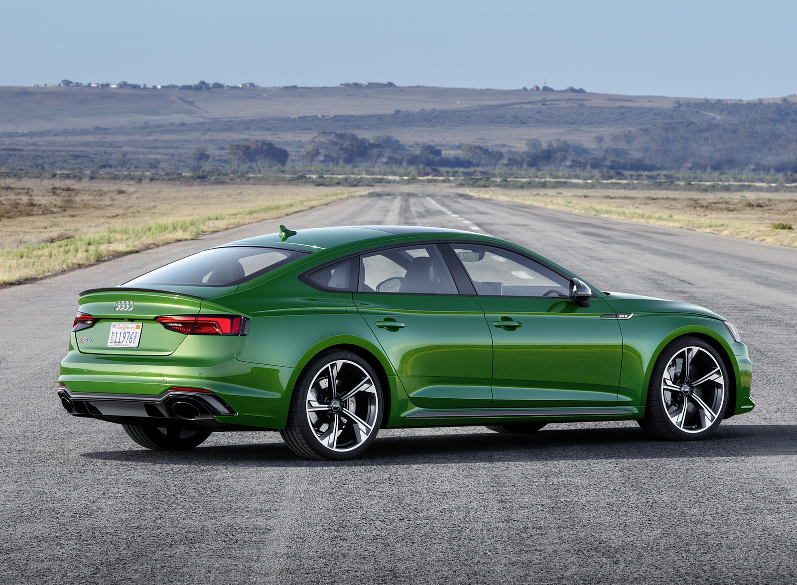 2019 Audi RS5 Sportback (Color: Sonoma Green Metallic) Rear Three-Quarter Wallpapers #79 of 84