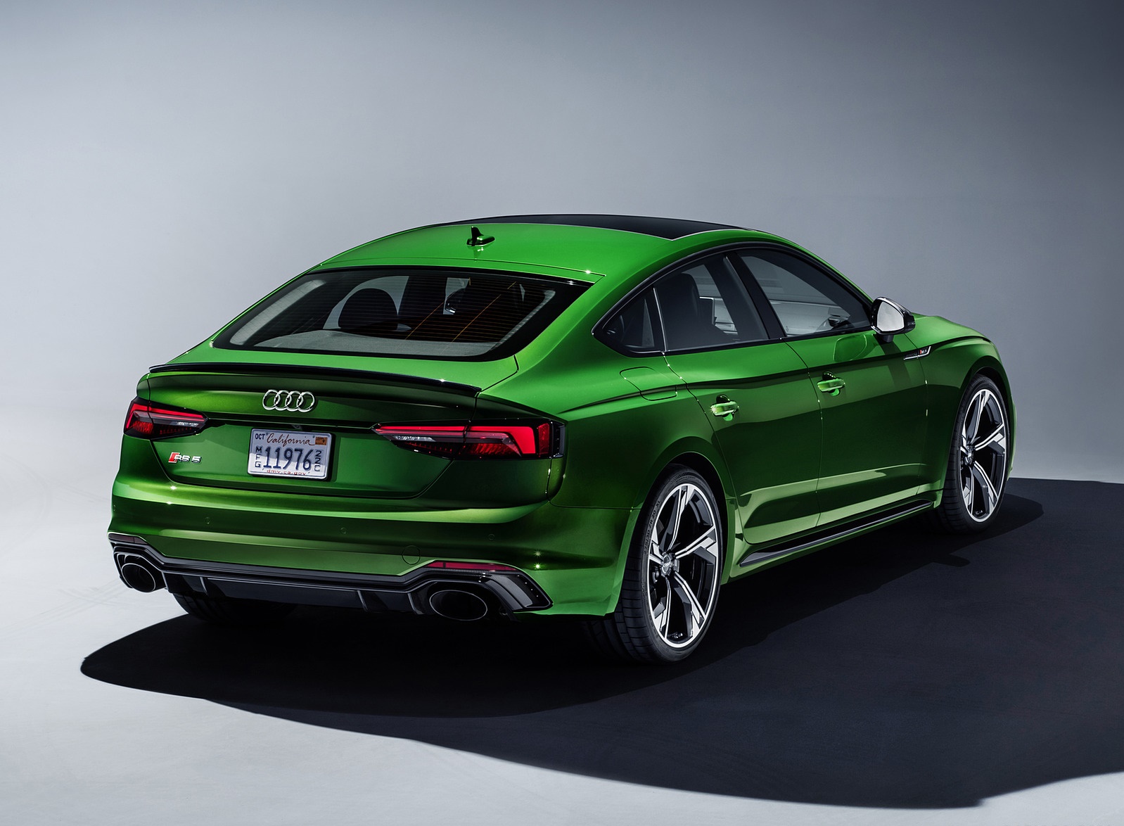 2019 Audi RS5 Sportback (Color: Sonoma Green Metallic) Rear Three-Quarter Wallpapers #60 of 84