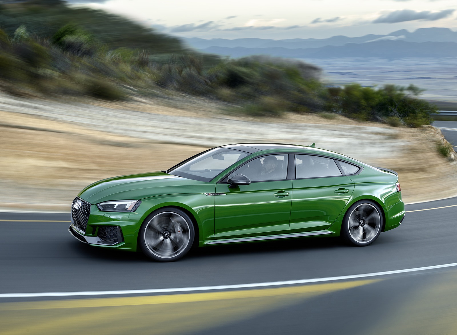 2019 Audi RS5 Sportback (Color: Sonoma Green Metallic) Side Wallpapers #33 of 84