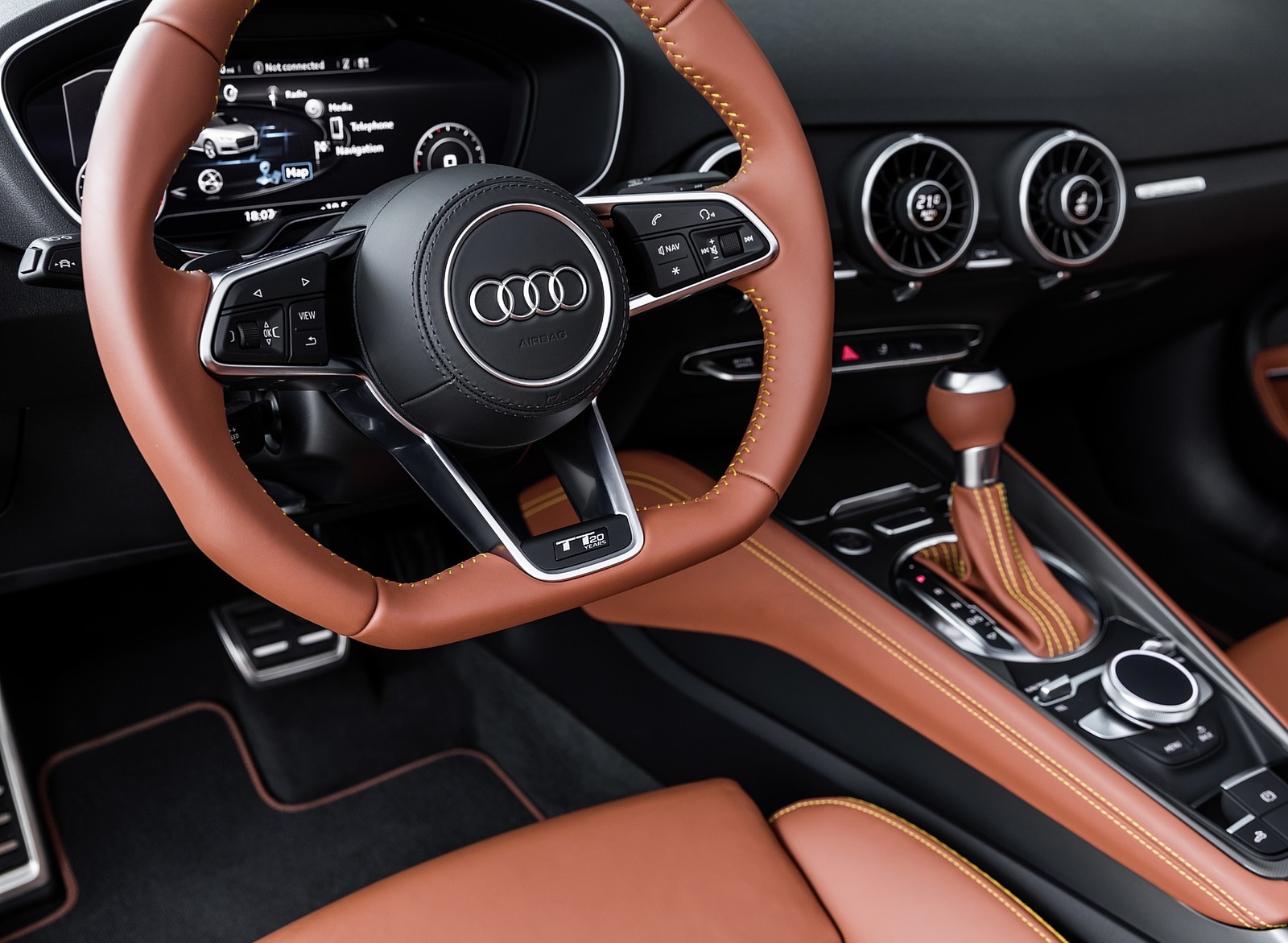 2019 Audi TT 20th Anniversary Edition Interior Steering Wheel Wallpapers #38 of 38