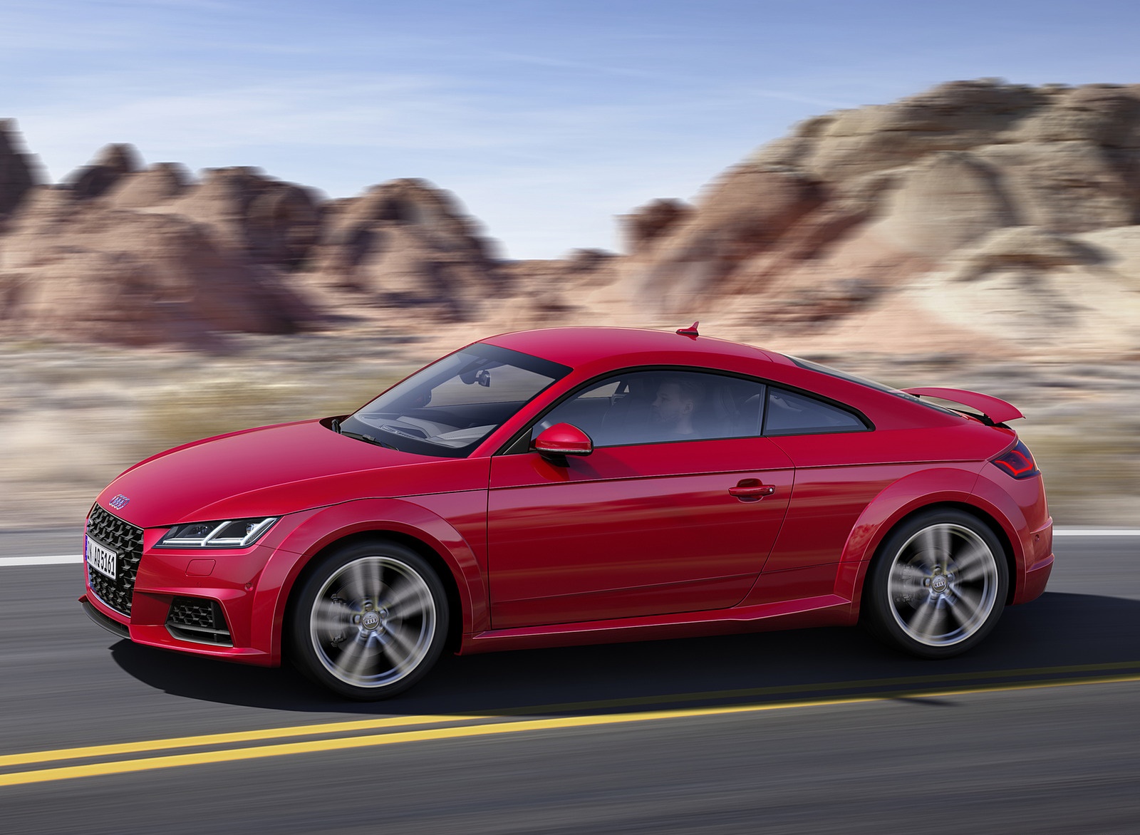 2019 Audi TT Coupe (Color: Tango Red) Side Wallpapers (4)