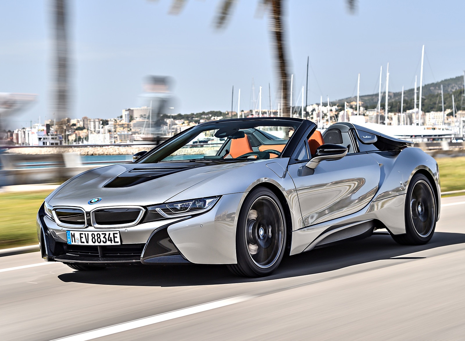 2019 BMW i8 Roadster (Color: Donington Grey) Front Three-Quarter Wallpapers #60 of 95