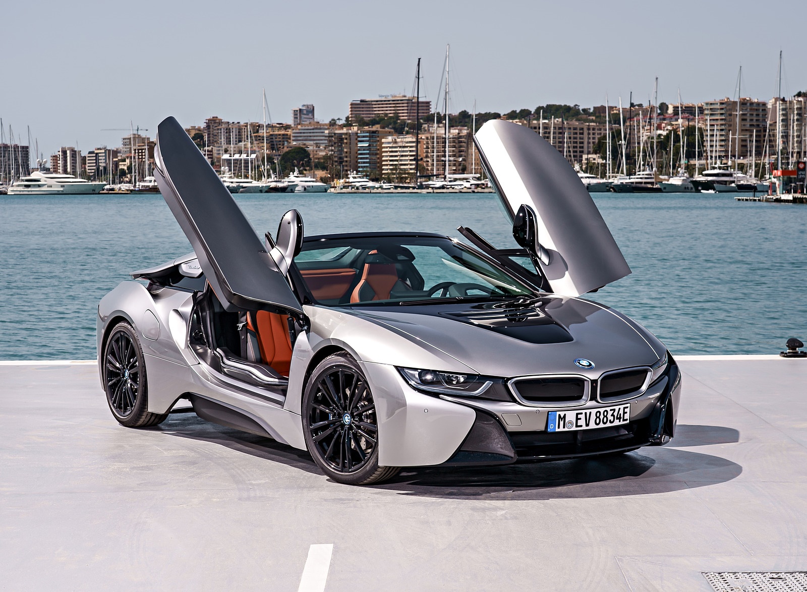 2019 BMW i8 Roadster (Color: Donington Grey) Front Three-Quarter Wallpapers #61 of 95