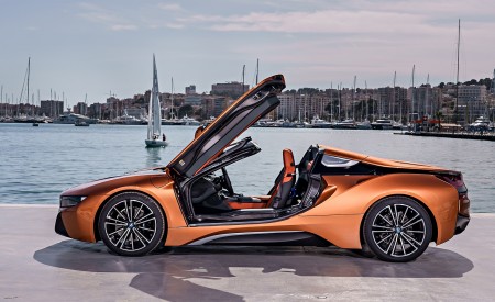 2019 BMW i8 Roadster (Color: E-Copper) Side Wallpapers 450x275 (41)