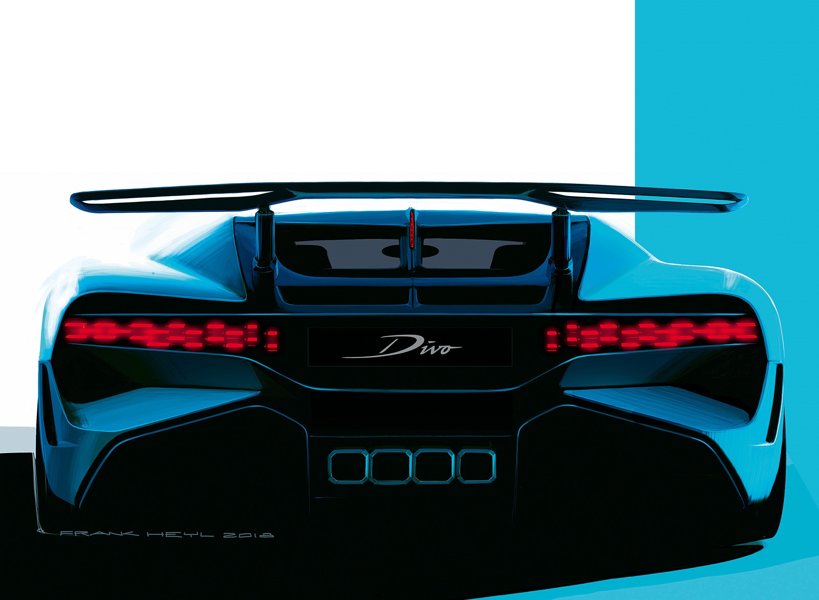 2019 Bugatti Divo Design Sketch Wallpapers #55 of 57