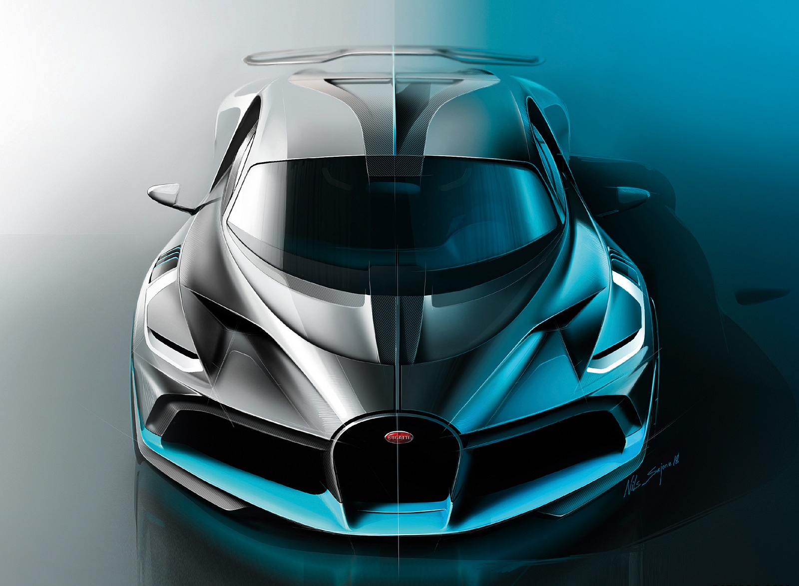 2019 Bugatti Divo Design Sketch Wallpapers #48 of 57
