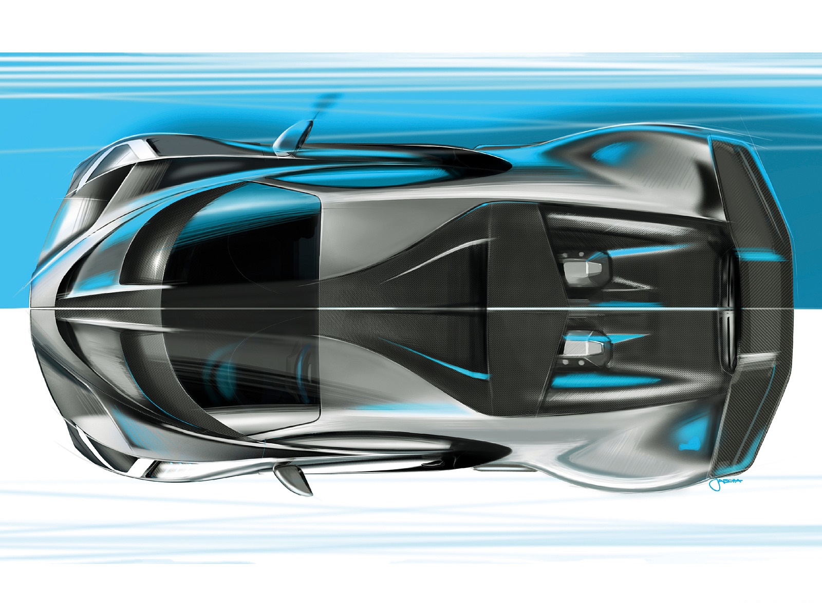 2019 Bugatti Divo Design Sketch Wallpapers #50 of 57