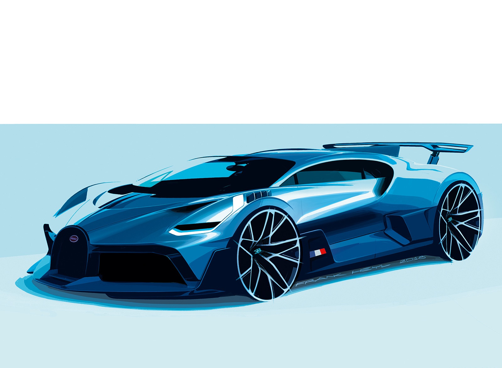 2019 Bugatti Divo Design Sketch Wallpapers #51 of 57