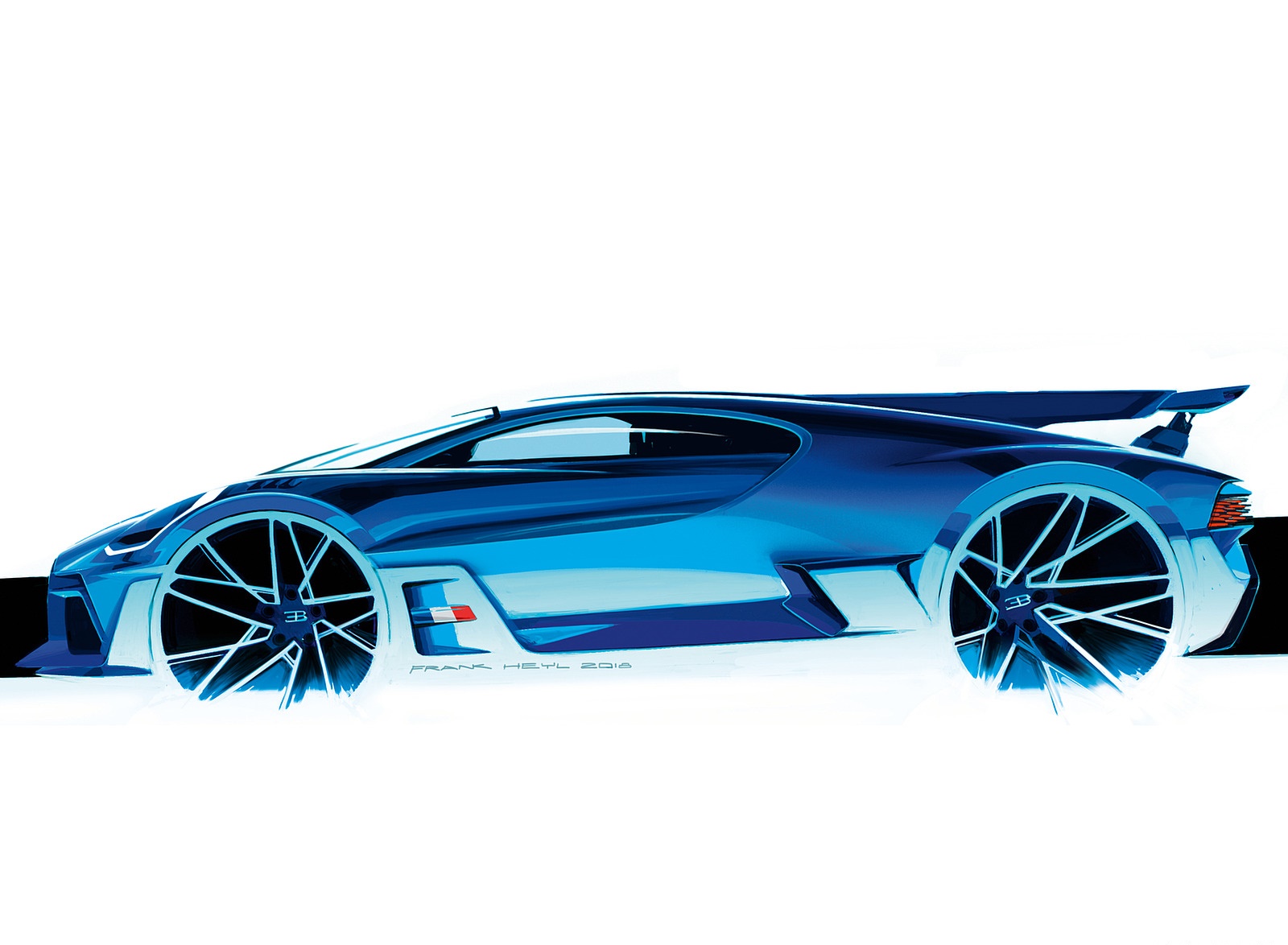 2019 Bugatti Divo Design Sketch Wallpapers #56 of 57