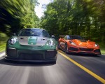 2019 Chevrolet Corvette ZR1 and 2018 Porsche 911 GT2 RS Front Wallpapers 150x120