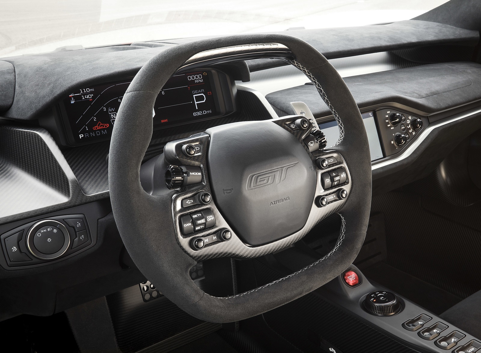 2019 Ford GT Carbon Series Interior Steering Wheel Wallpapers (10)