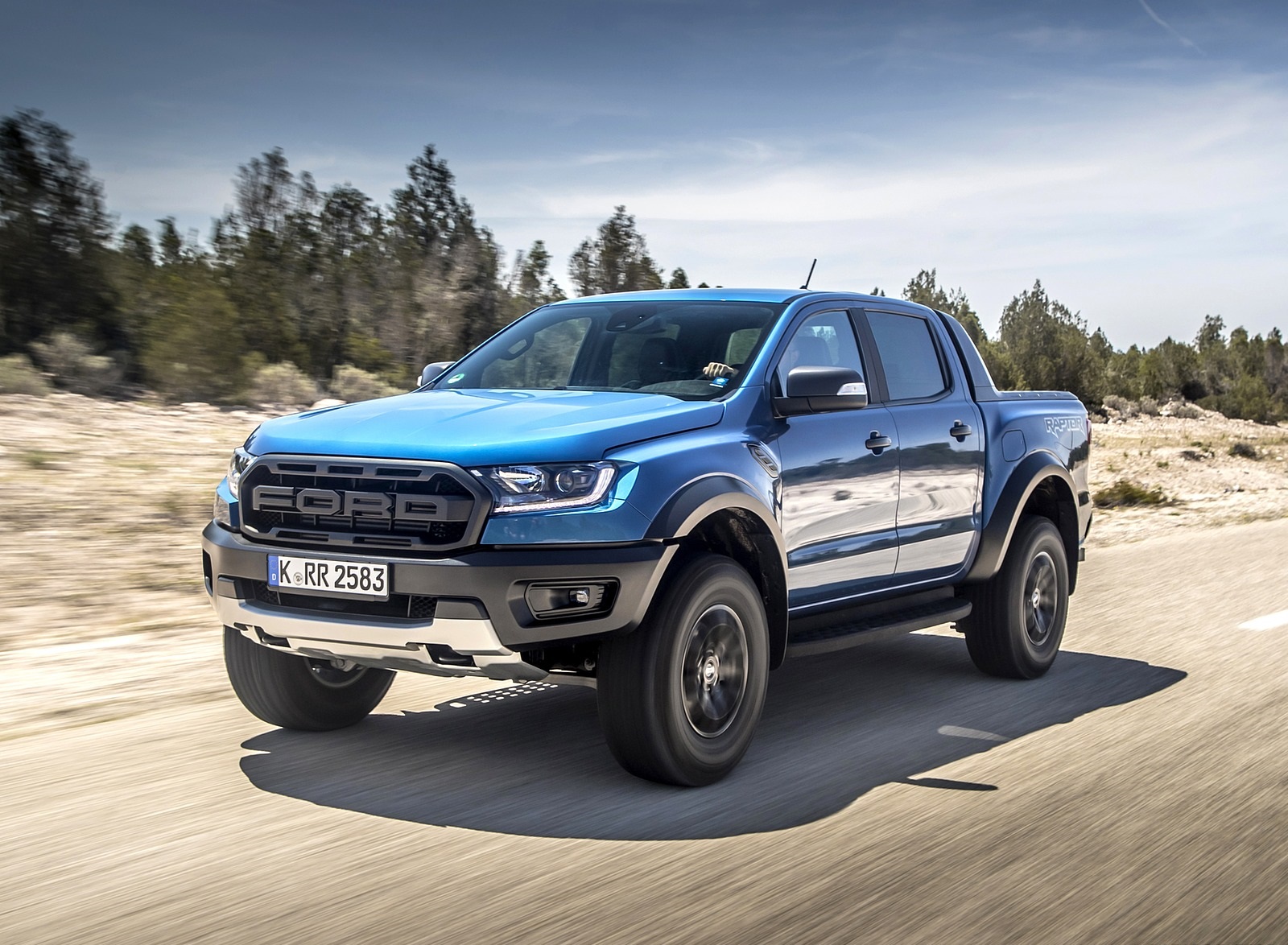 2019 Ford Ranger Raptor (Color: Performance Blue) Front Three-Quarter Wallpapers #87 of 192