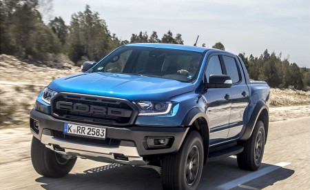 2019 Ford Ranger Raptor (Color: Performance Blue) Front Three-Quarter Wallpapers 450x275 (88)