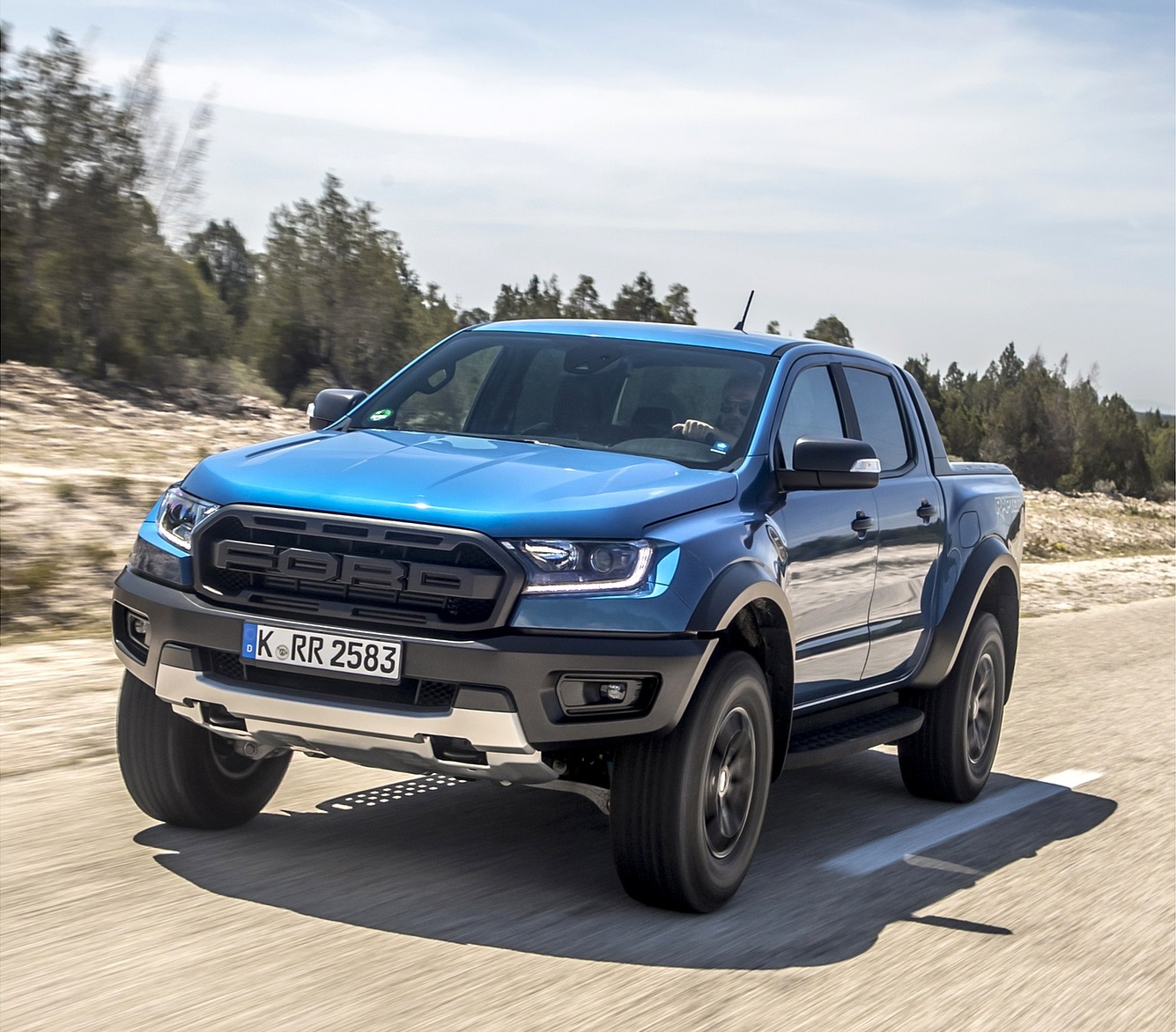 2019 Ford Ranger Raptor (Color: Performance Blue) Front Three-Quarter Wallpapers #88 of 192