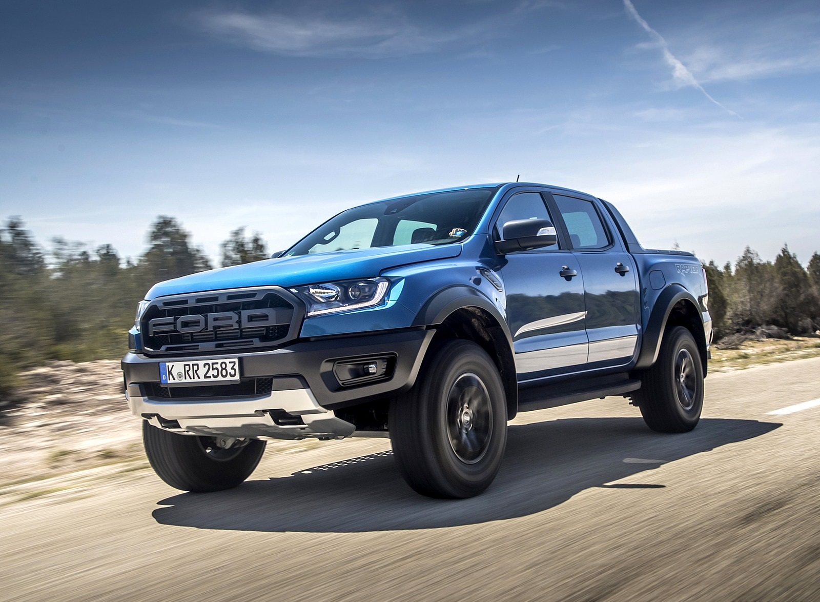 2019 Ford Ranger Raptor (Color: Performance Blue) Front Three-Quarter Wallpapers #89 of 192