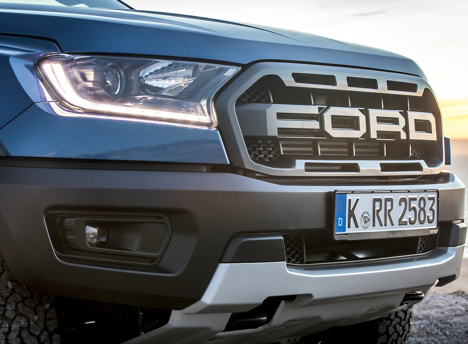 2019 Ford Ranger Raptor (Color: Performance Blue) Headlight Wallpapers #143 of 192