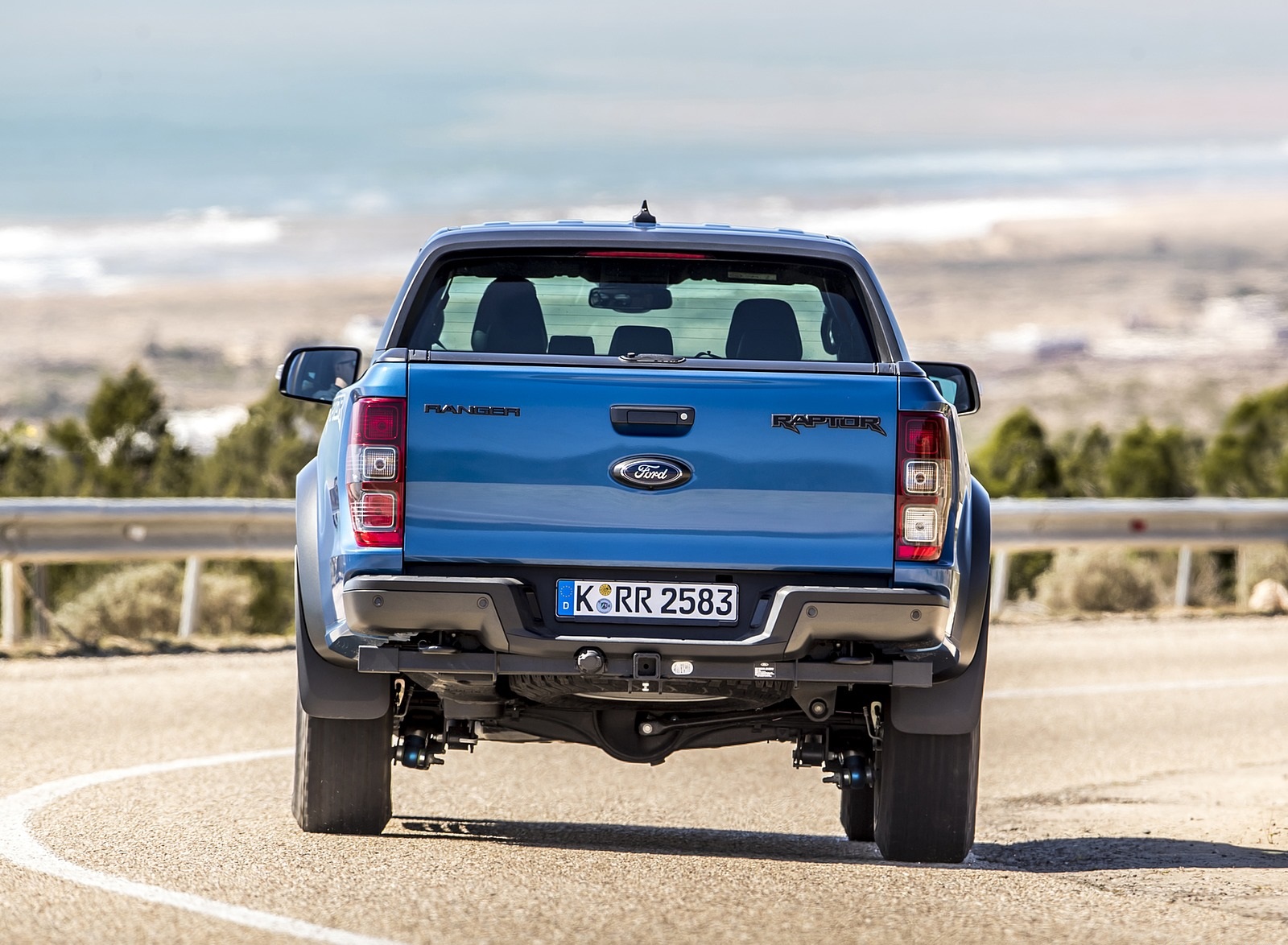 2019 Ford Ranger Raptor (Color: Performance Blue) Rear Wallpapers #107 of 192