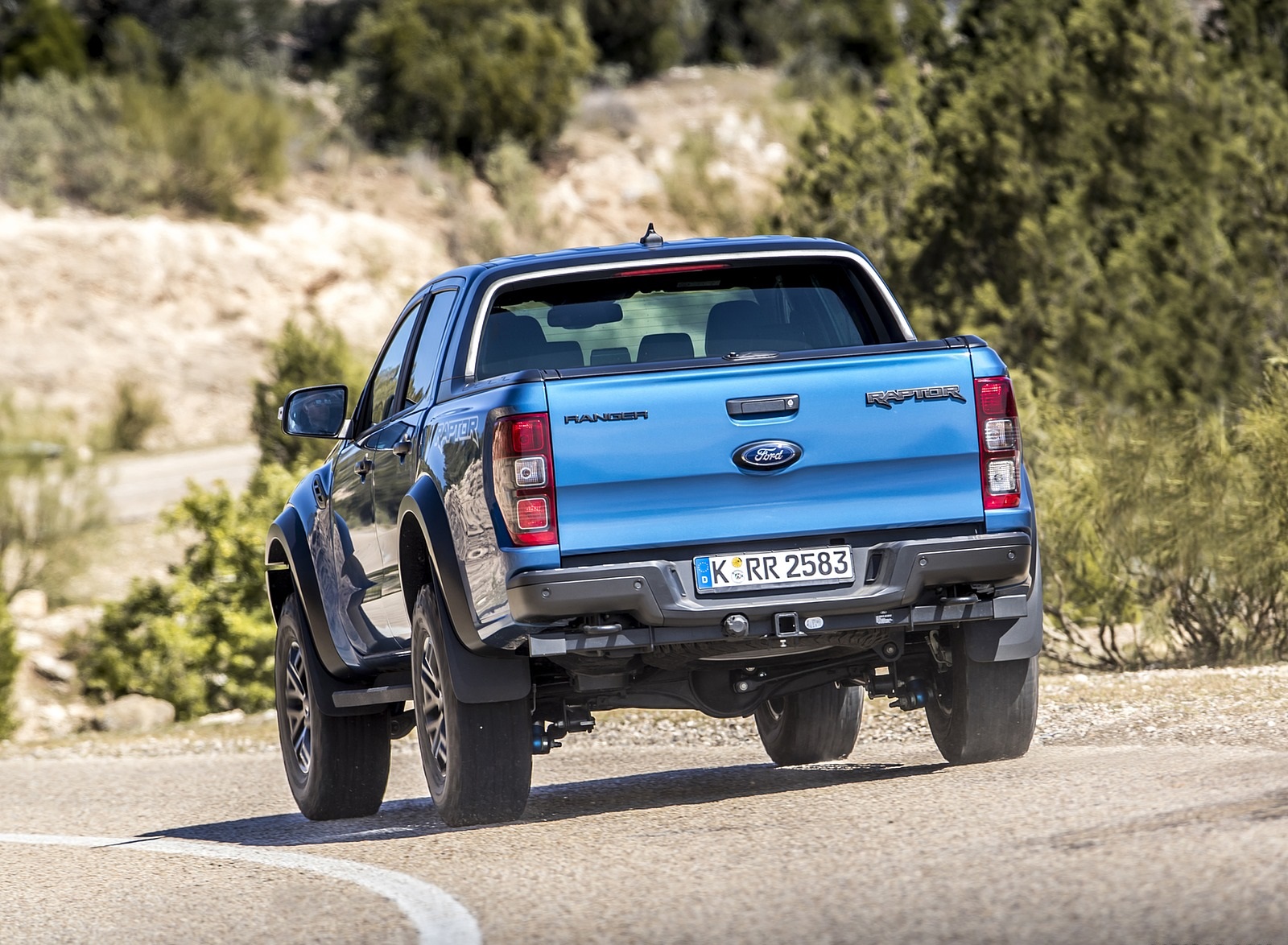 2019 Ford Ranger Raptor (Color: Performance Blue) Rear Wallpapers #108 of 192