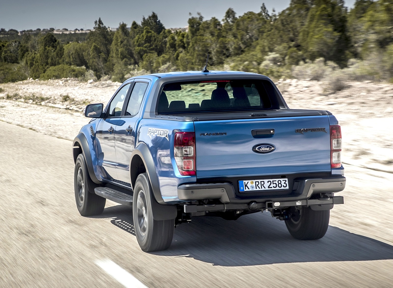 2019 Ford Ranger Raptor (Color: Performance Blue) Rear Wallpapers #92 of 192